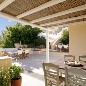 Archipel Mansion_Main House_Morning Table_Veranda_Aria Hotels, Fira - Santorini